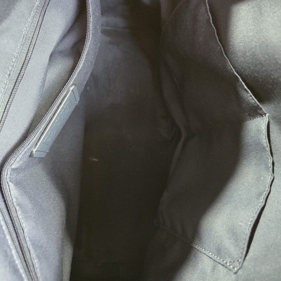 Coach (F79608) Signature Blue Leather Gallery Tote Shoulder Handbag Large ZipTop - Picture 10 of 16